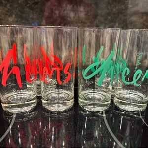 Colorful Holiday Cheers Glass Set of 6